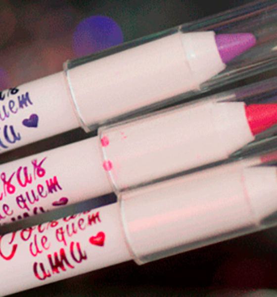 Dailus – Coisas de quem ama – Lápis para lábios – Cor Rouge, Pink Lemonade e Orquídea Bloom