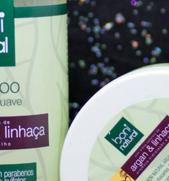 Boni Natural – Argan e Linhaça – Shampoo e Máscara